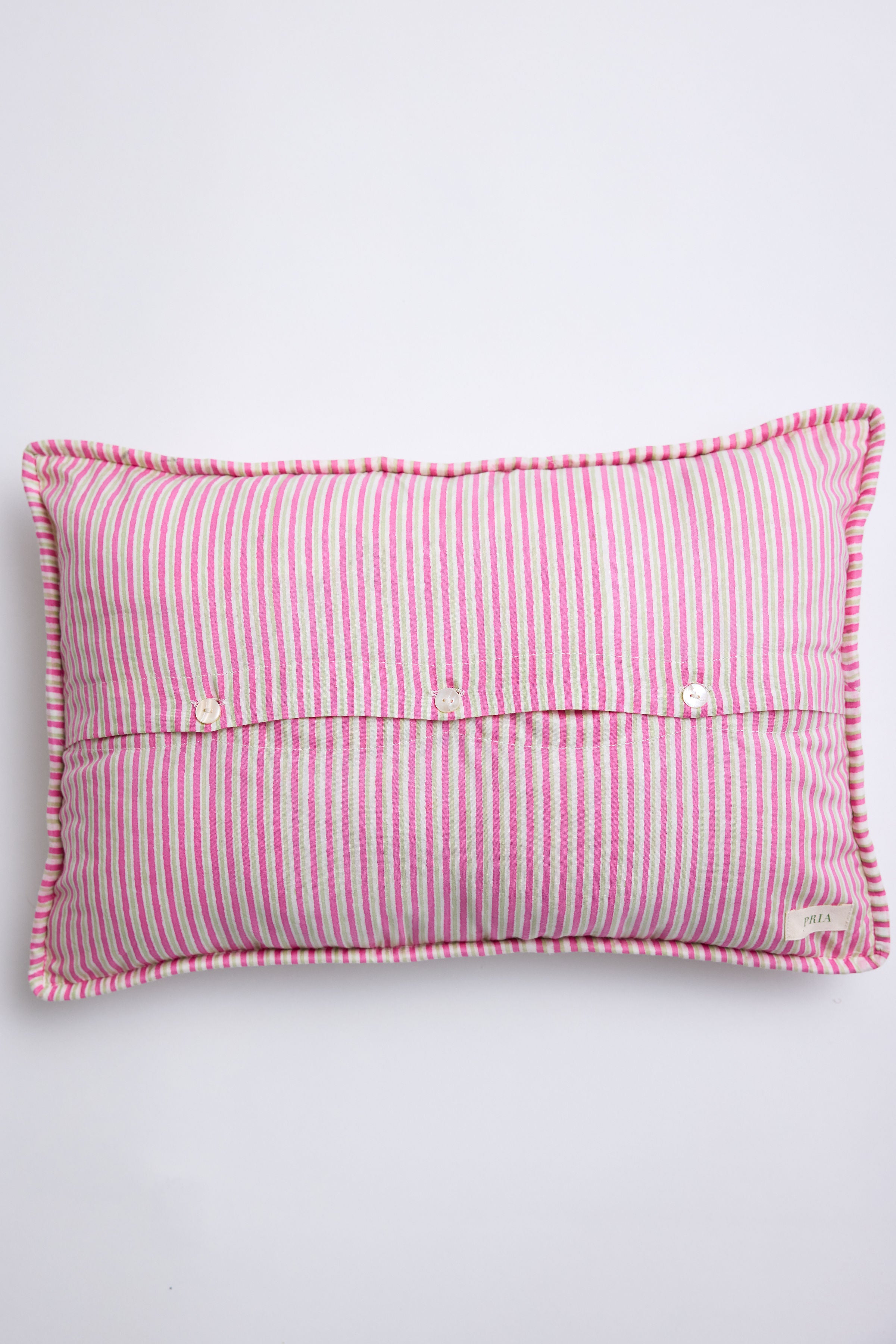 Rose Cottage Pipped Throw Pillow