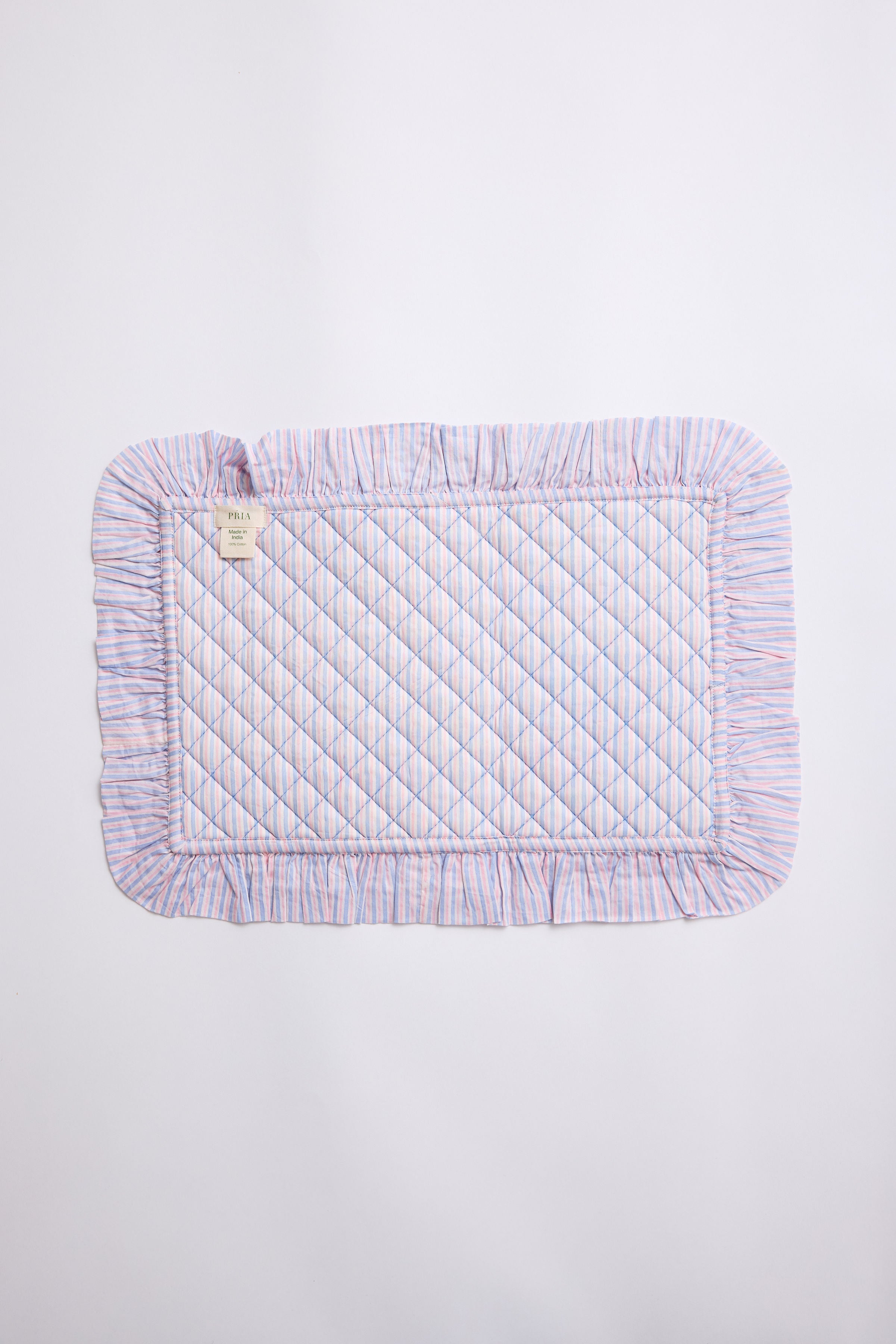Wildflower Bloom Quilted Ruffle Placemat (Set of 4)